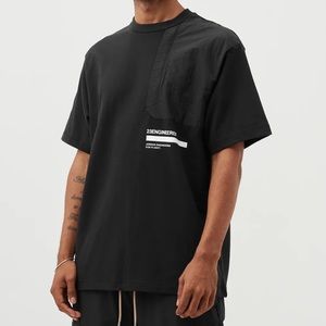 Air Jordan 23 Engineered Black Tee Pocket Shirt Mens XL